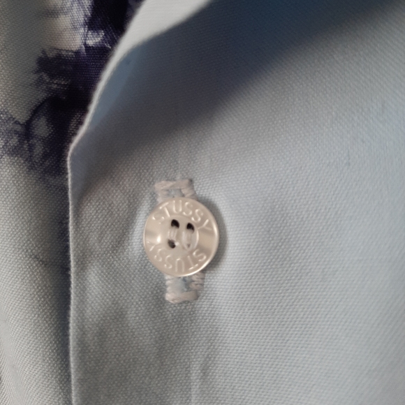 Stussy Acid Washed Button Down Shirt. Size: XL - Picture 5 of 6